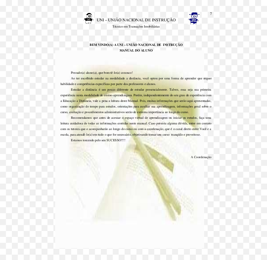 Pdf Uni U2013 União Nacional De Instrução Bem Vindoa A Uni - Horizontal Emoji,Piscadinha Emoticon