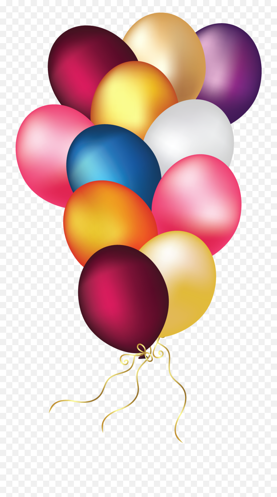 Colorful Balloons Transparent Png Clipart Happy Birthday - Clip Art Emoji,Diy Emoji Balloons