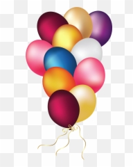 Colorful Balloons Transparent Png Clipart Happy Birthday - Clip Art Emoji,Diy Emoji Balloons