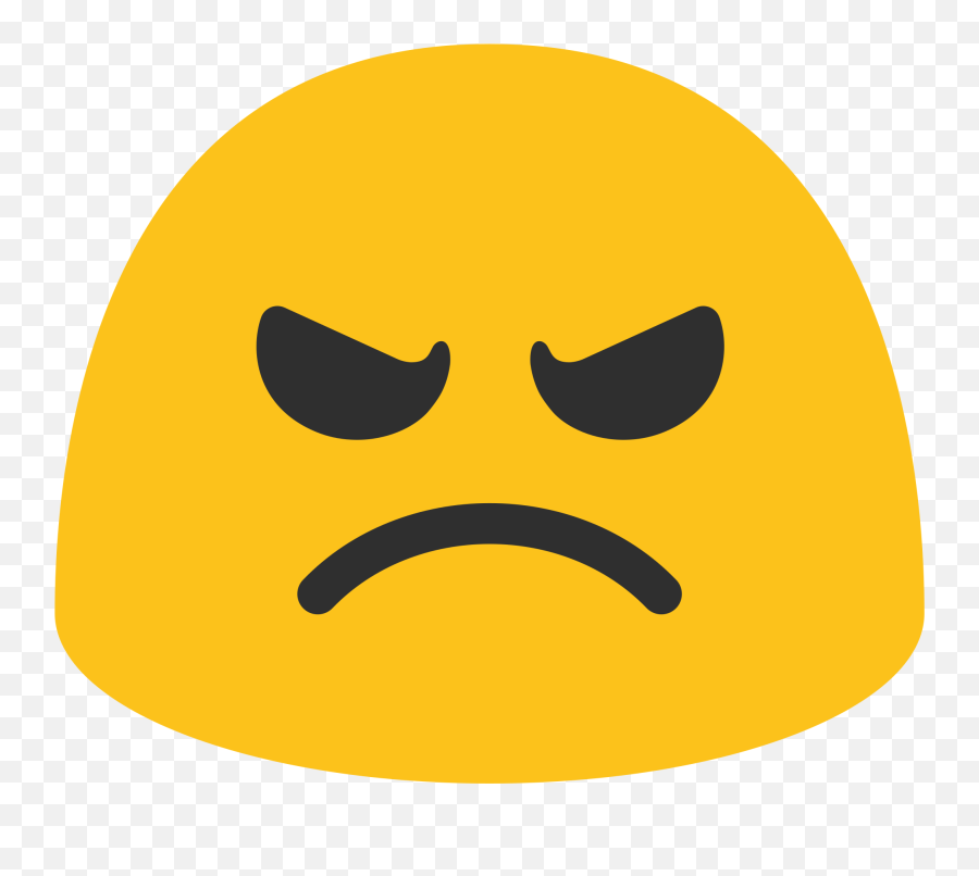 Open - Angry Face Emoji Transparent Full Size Png Download Furious Emoji Face Andorid,Laughing Face Emoji