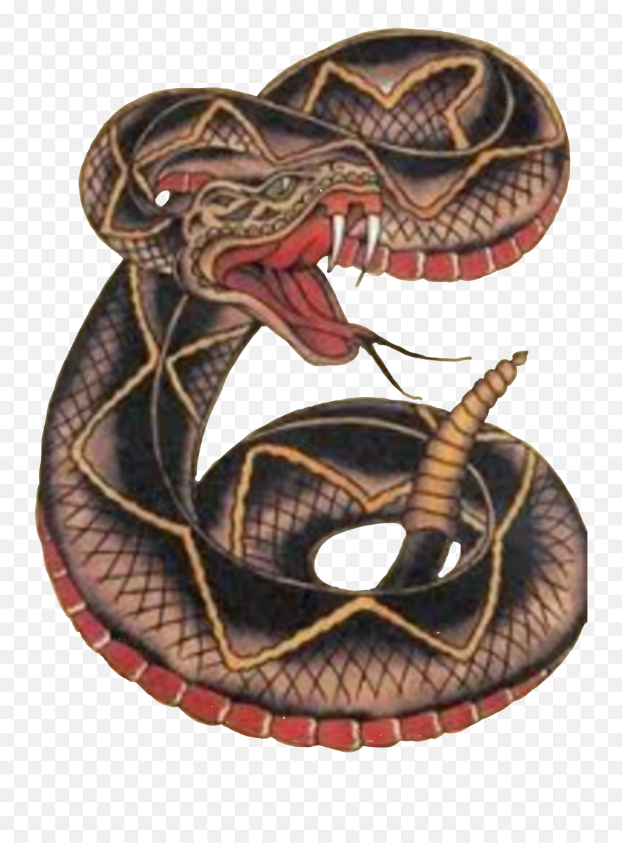 Snake Rattler Sticker - Sailor Jerry Tattoos Emoji,Rattlesnake Emoji