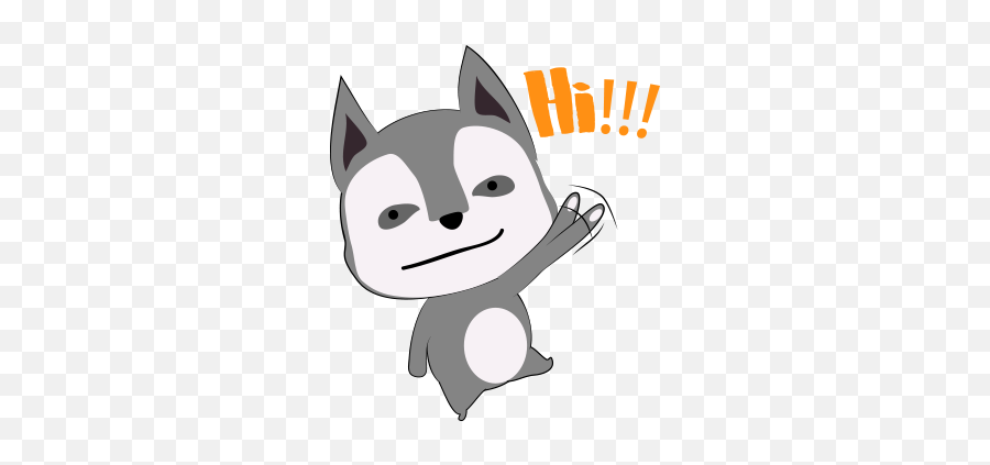 Husky Dog Emoji Sticker - Fictional Character,Husky Emoji