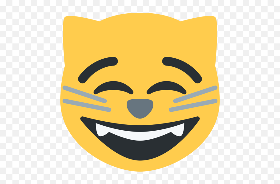 Grinning Cat With Smiling Eyes Emoji - Grinning Cat Emoji,Angry Cat Emoji