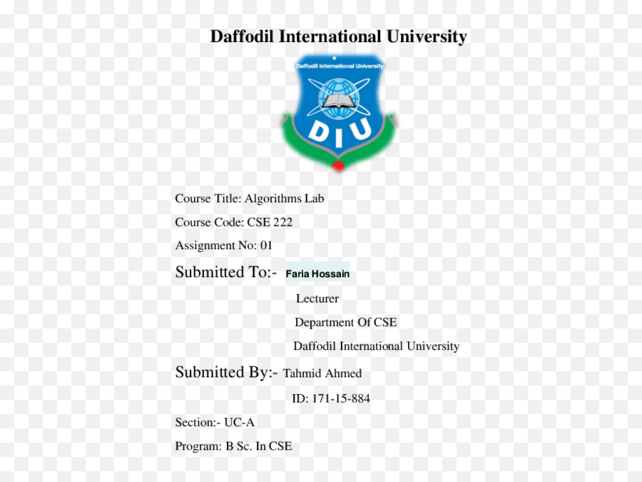 Daffodil Cse Course - Daffodil International University Emoji,Khanda Emoji