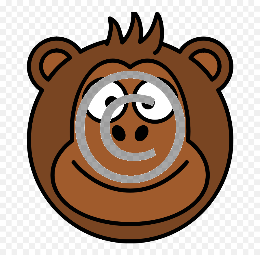 Monkey Head - Cartoon Monkey Clipart Emoji,Mflying Money Emojis