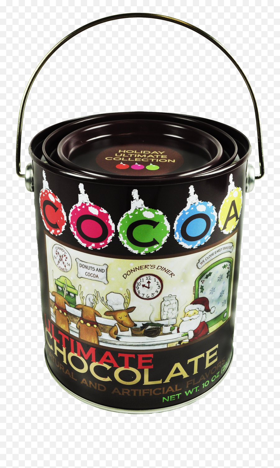 Donneru0027s Diner Ultimate Chocolate Holiday Cocoa 10oz Tin - Cylinder Emoji,Paint House Emoji