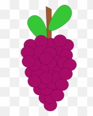 Grapes Clipart - Cartoon Grape Vine Png Emoji,Grape Emoji
