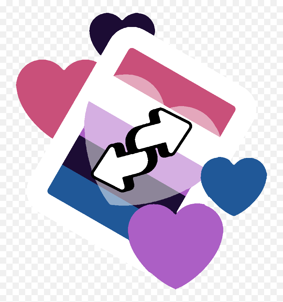 Genderfluid Genderfluidpride Sticker - Aro Pride Stickers Transparent Emoji,Genderfluid Heart Emoji