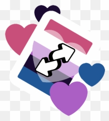 Genderfluid Genderfluidpride Sticker - Aro Pride Stickers Transparent Emoji,Genderfluid Heart Emoji
