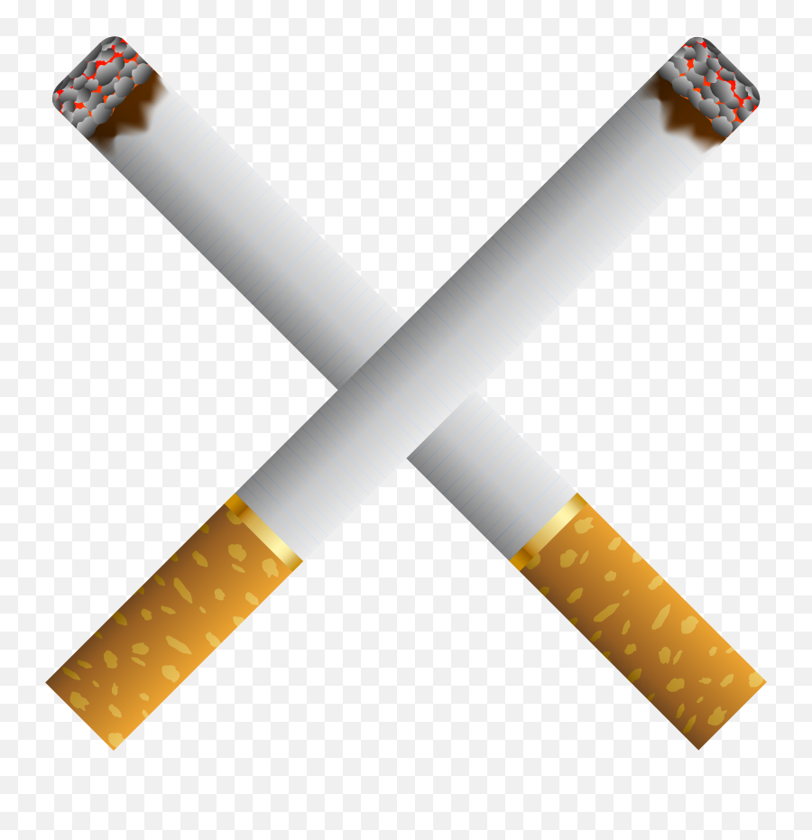 Two Crossed Cigarettes Png Clipart - Cigarettes Png Clipart Emoji,Cigarette Emoji