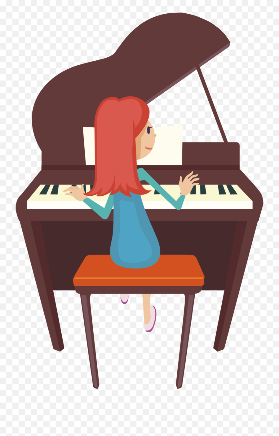 Clipart Playing Piano - Play The Piano Clipart Emoji,Emoji Man And Piano