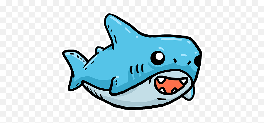 Shark Cute Kawaii Baby Shark Spiral Notebook - Kawaii Cute Cute Shark Transparent Emoji,Typable Shark Emoticon