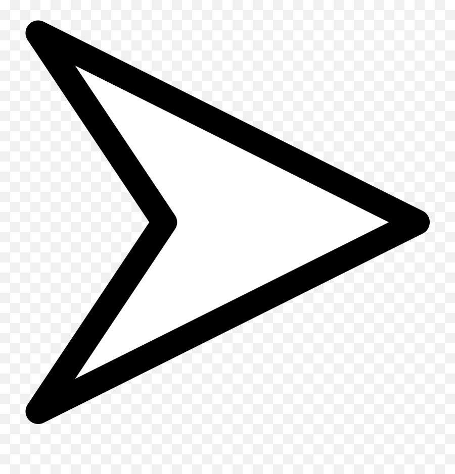 Plain Right White Arrow Svg Vector Plain Right White Arrow - Arrow Png Transparent Emoji,Animal Arrow Emojis