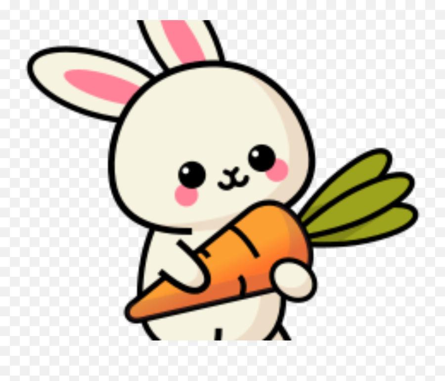Bunny Coloring Pages - Kids Drawing Hub Cartoon Cute Bunny Holding A Carrot Emoji,Cool Emojis Animals Coloring Page