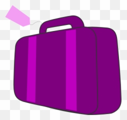 Clipart Backpack Cute Luggage Clipart - Purple Travel Bag Cartoon Emoji,Luggage Emoji