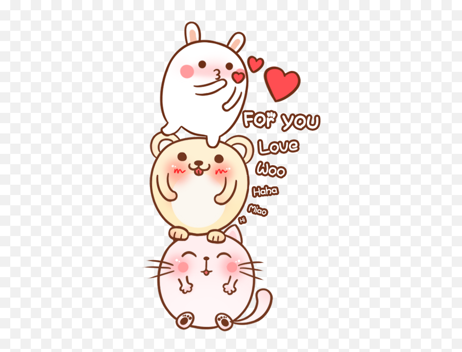 Emoji,Cute Molang Emoticon