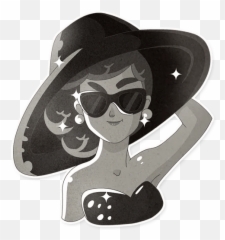 Audrey Glamour Stickers - Live Wa Stickers Emoji,Sunglasses Emoji With Cowboy Hat