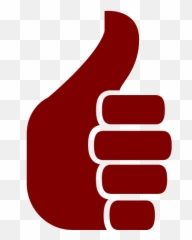 Maroon Thumbs Up 3 Icon - Free Maroon Thumbs Up Icons Emoji,Sign Language Chart Of Emojis