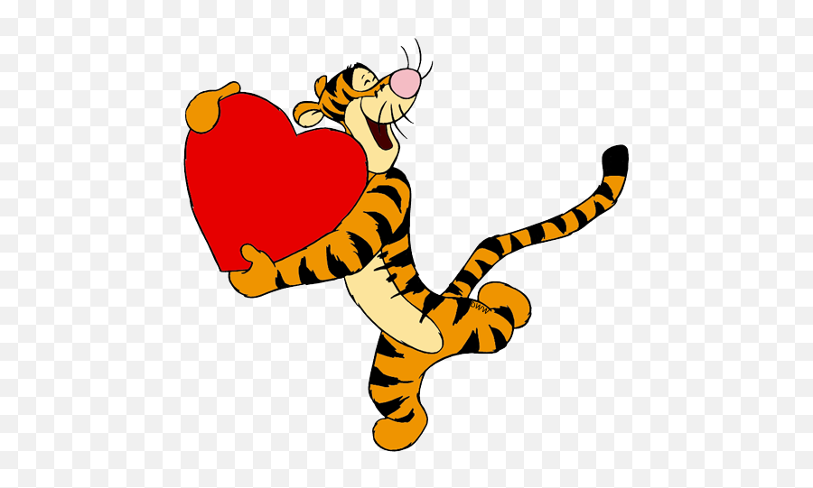 Tigger With Heart - Happy Tigger Winnie The Pooh Emoji,Tigger Emoji