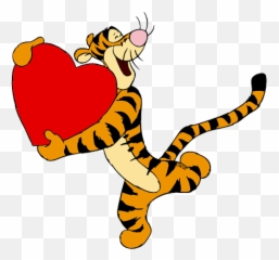 Tigger With Heart - Happy Tigger Winnie The Pooh Emoji,Tigger Emoji