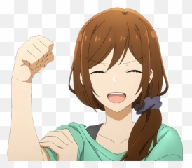 Telegram Sticker From Collection Horimiya Emoji,Smug Emoji
