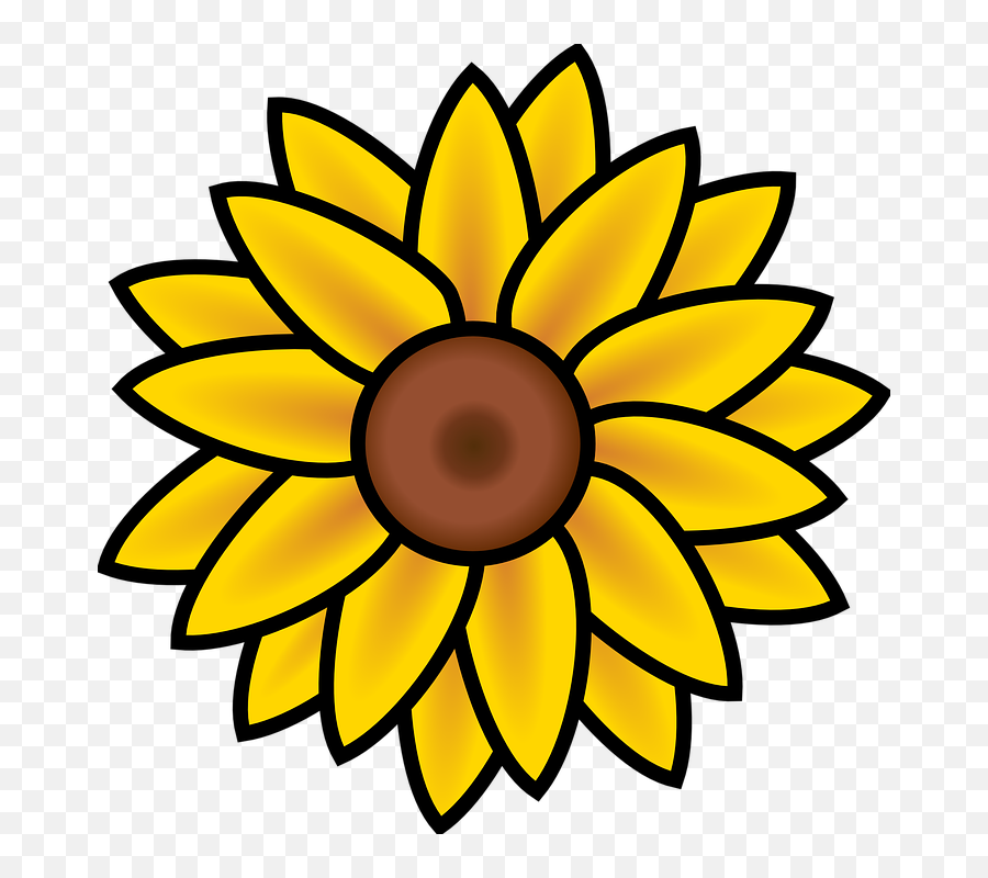 Sunflower Summer Nature - Free Vector Graphic On Pixabay Sunflower Clip Art Emoji,Sunflower Emoticon