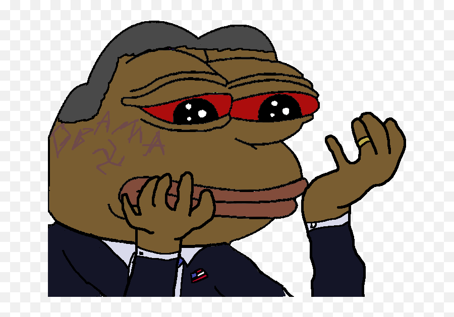 Obama Pepe - Imgur Obama Pepe Emoji,Heil Emoji