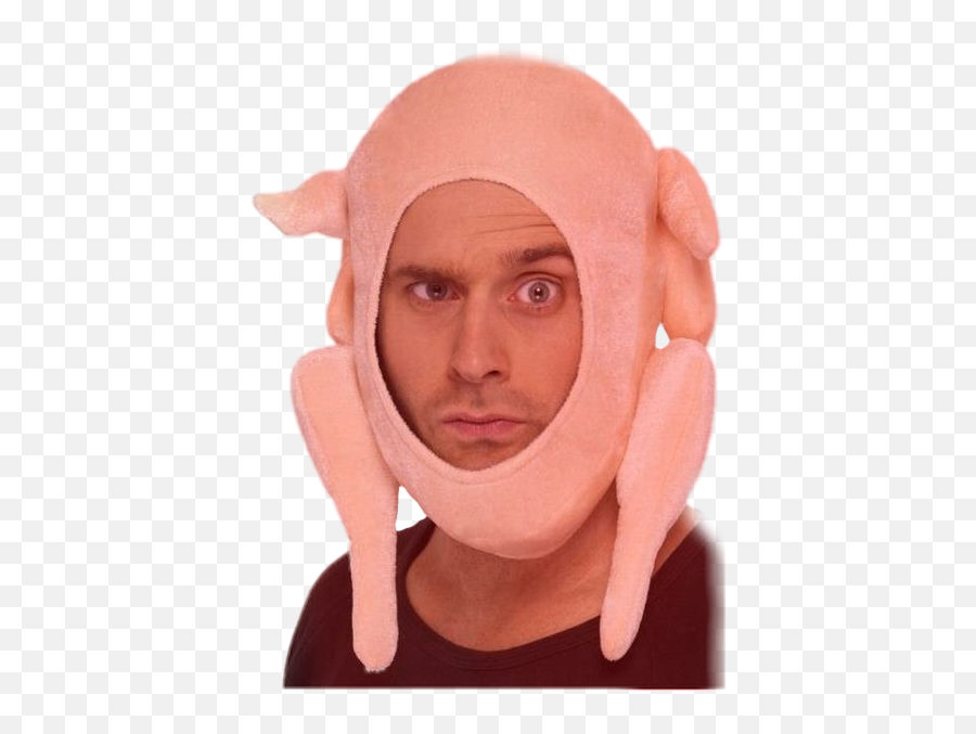 Chicken Meme Dankmeme Wtf Man Sticker By Kimyo - Stuffed Turkey Hat Emoji,Man Chicken Leg Emoji