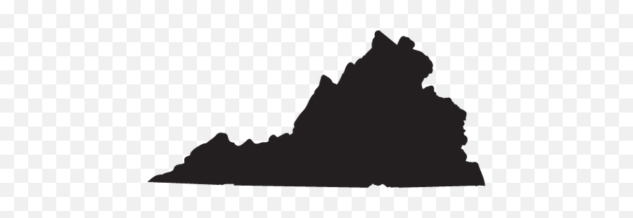 State Of Virginia Clipart Jpg - Clipartix Silhouette Virginia State Outline Emoji,Virginia Flag Emoji