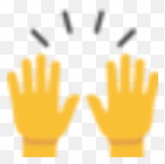 Raising Hands Emoji Png Png Image With - Raised Hands Discord Emoji,Victory Emoji