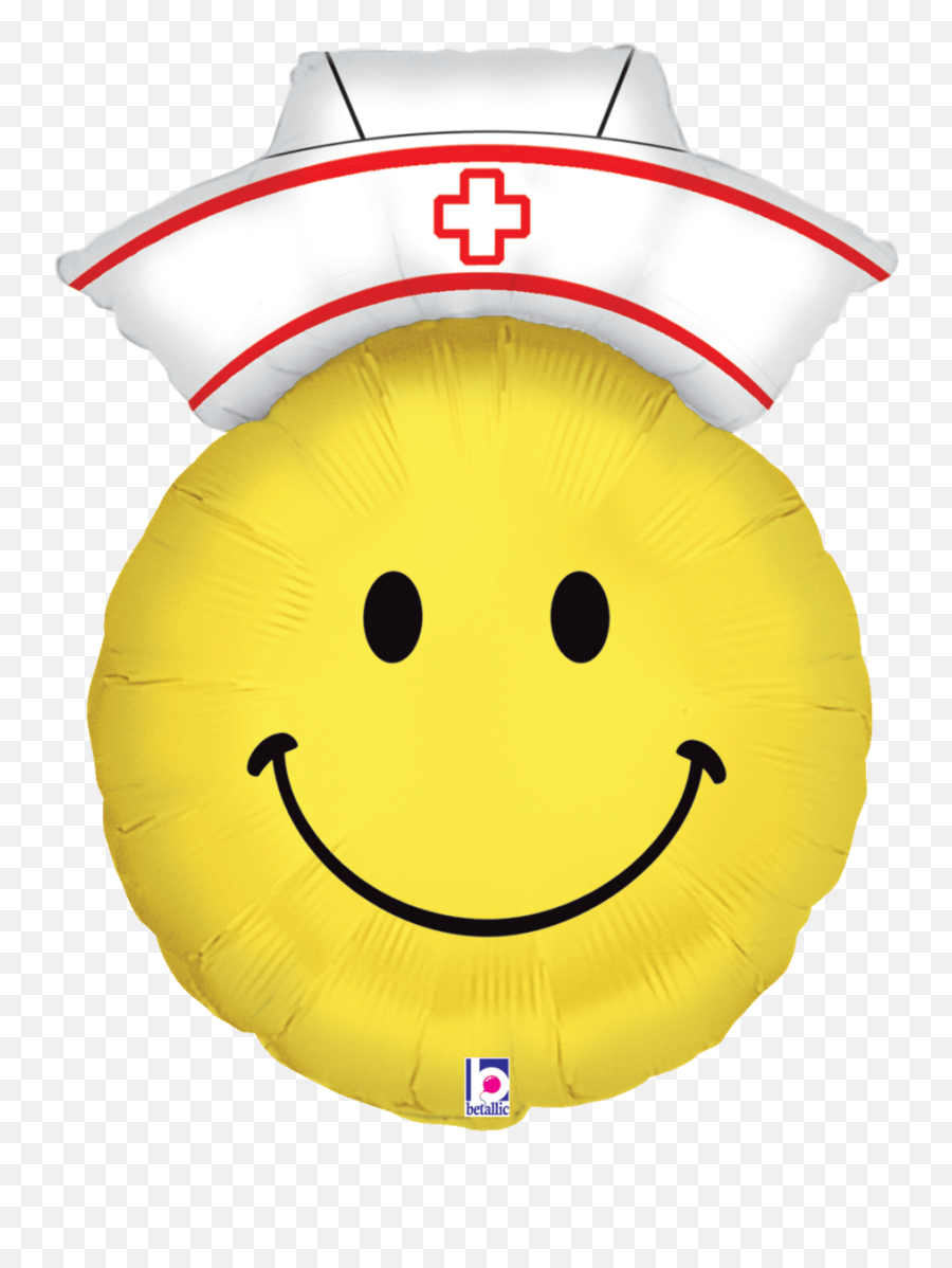 Smiley Nurse Emoji 28u2033 Balloon - Nurse Balloon,Facebook Balloon Emoticon