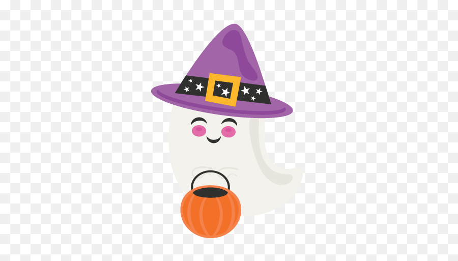 Trick Or Treat Ghost Transparent Png - Trick Or Treating Cute Emoji,Trick Or Treat Emoji