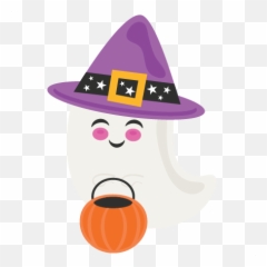 Trick Or Treat Ghost Transparent Png - Trick Or Treating Cute Emoji,Trick Or Treat Emoji