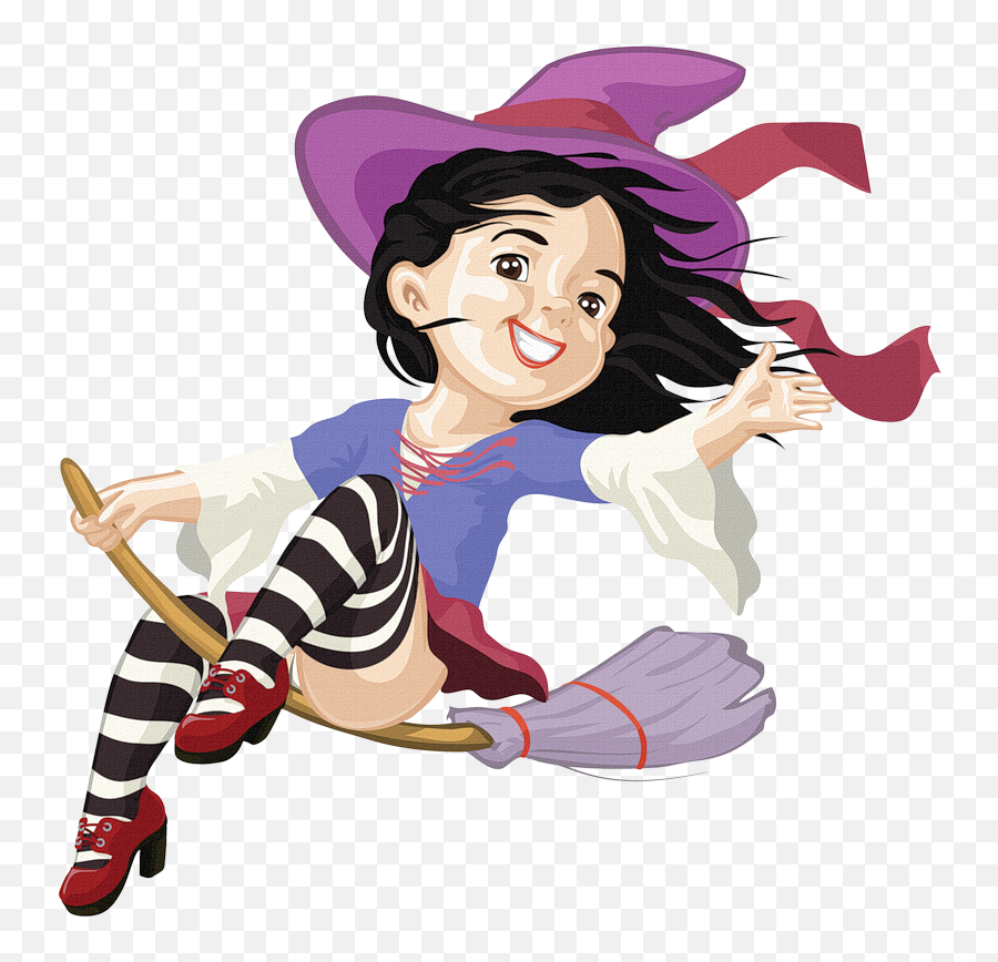Halloween - Ilustrações De Bruxas Em Imagens Png Clique Witch Animation Png Emoji,Emoticons De Bruxa