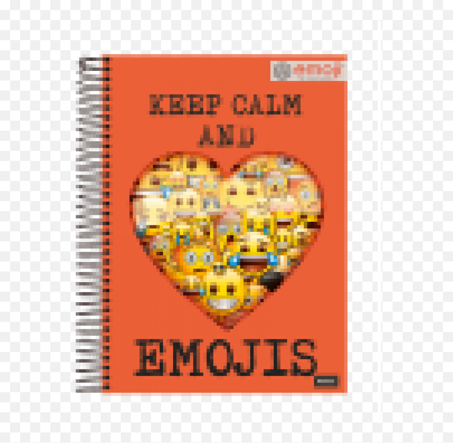 Caderno C Dura 1mat 96fl Emoji Foroni - Notebook,Centro De Mesa De Emojis
