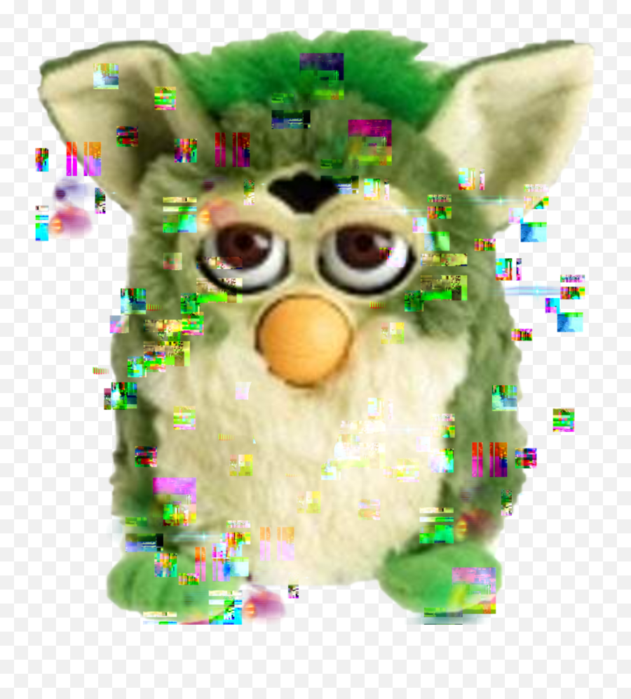 Furby Sticker - Old Furby Green Emoji,Furby Emoji