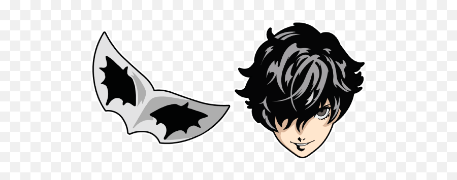 Persona 5 Joker Mask Cursor - Joker Persona 5 Mask Transparent Emoji,Morgana Persona 5 Emoticon