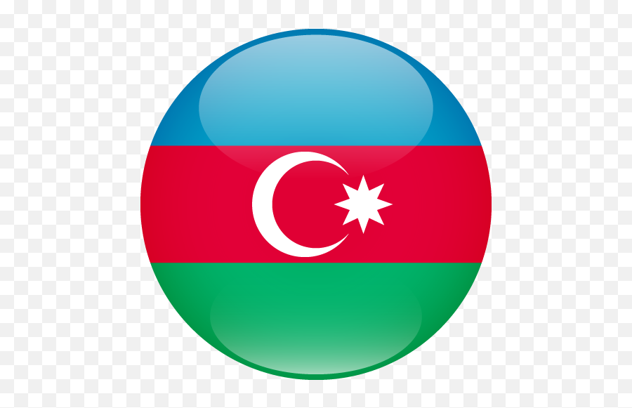 Vector Country Flag Of Azerbaijan - Sphere Vector World Flags Azerbaijan Flag Icon Png Emoji,Middle Easter Flag Emojis