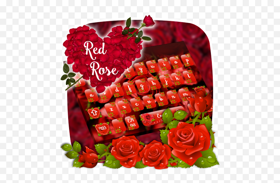 Red Rose Keyboard Theme Emoji,Girlsaskguys Emoticon