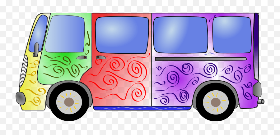 Multi - Transparent Clipart Car Colorful Emoji,Vw Hippie Emoji