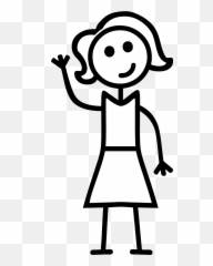 Stick Figure Drawing - Girl Stick Figure Png Emoji,Pencil Drawings Of People Full Body Emotions For Kids