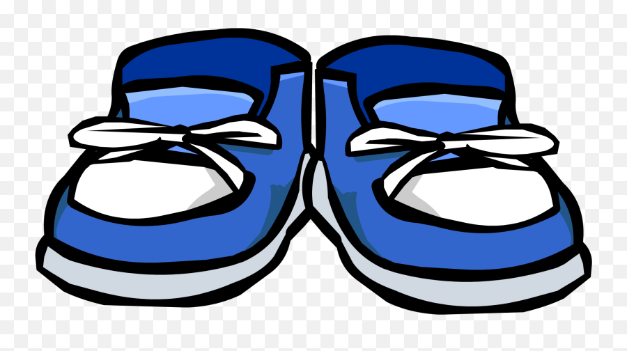 Blue Sneakers Club Penguin Wiki Fandom - Club Penguin Shoes Emoji,Tenis De Emojis
