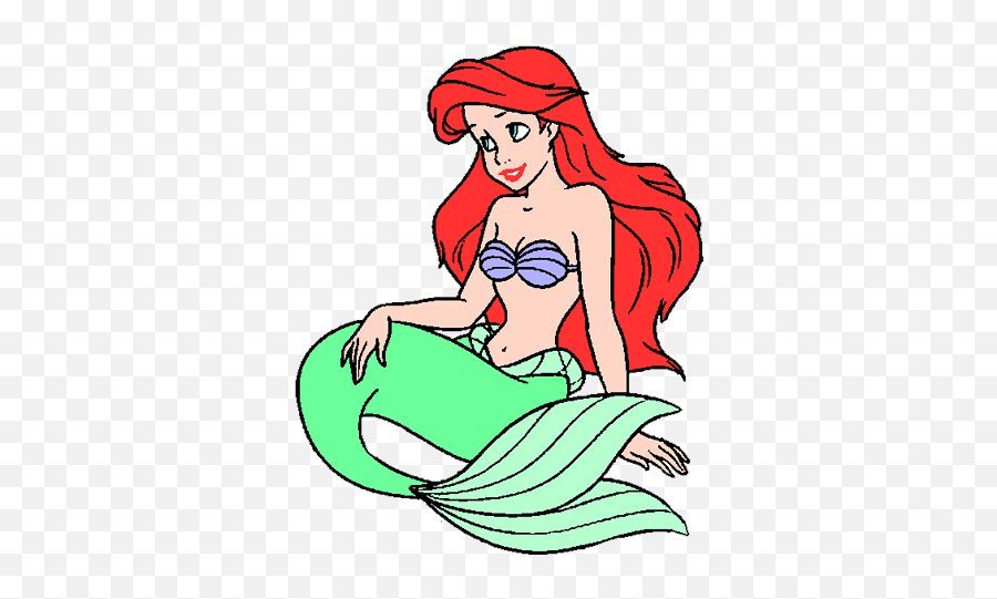 Mermaid Ariel Clip Art Images Disney Galore - Clipartix Little Mermaid Ariel Clipart Emoji,Mermaid Emoji