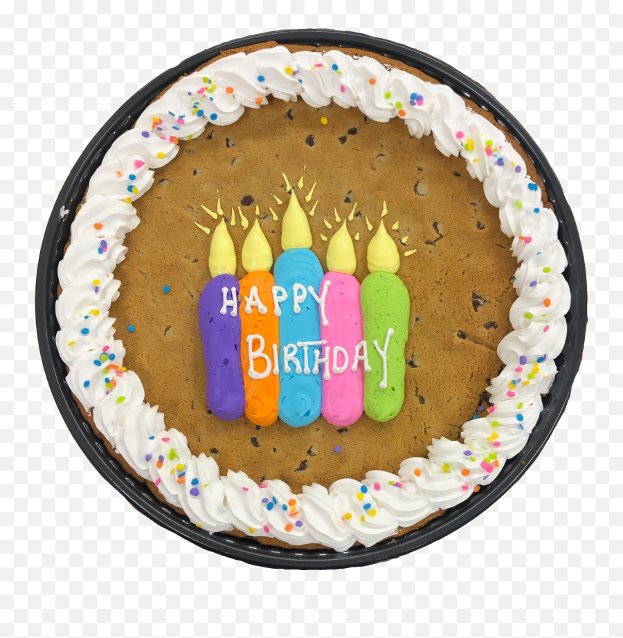 Collections Of Cookie Cake Birthday - Decorated Cookie Cake For Birthday Emoji,How To Make A Cake Emoticon