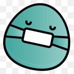 Coronavirus Emoji Mask Hd Transparent - Mask On Corona Virus Cartoon,Coughing Emoji