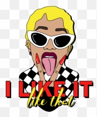 Pin - Cartoon Cardi B Art Emoji,Cardi B Emojis