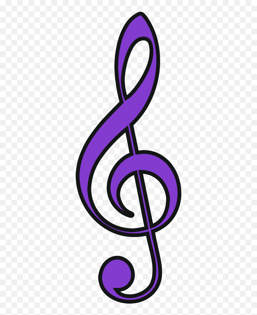 Music Note Png Svg Clip Art For Web - Transparent Treble Clef Vector Emoji,Girl No Sign Music Notes Emoji Pop