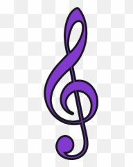 Music Note Png Svg Clip Art For Web - Transparent Treble Clef Vector Emoji,Girl No Sign Music Notes Emoji Pop