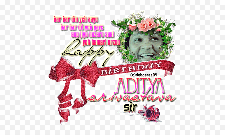 Joyeux Anniversaire To King Of Acting Aditya Srivastava - Gifs Happy Birthday Aditya Wishes Emoji,Hair Trembles With Emotion Gif
