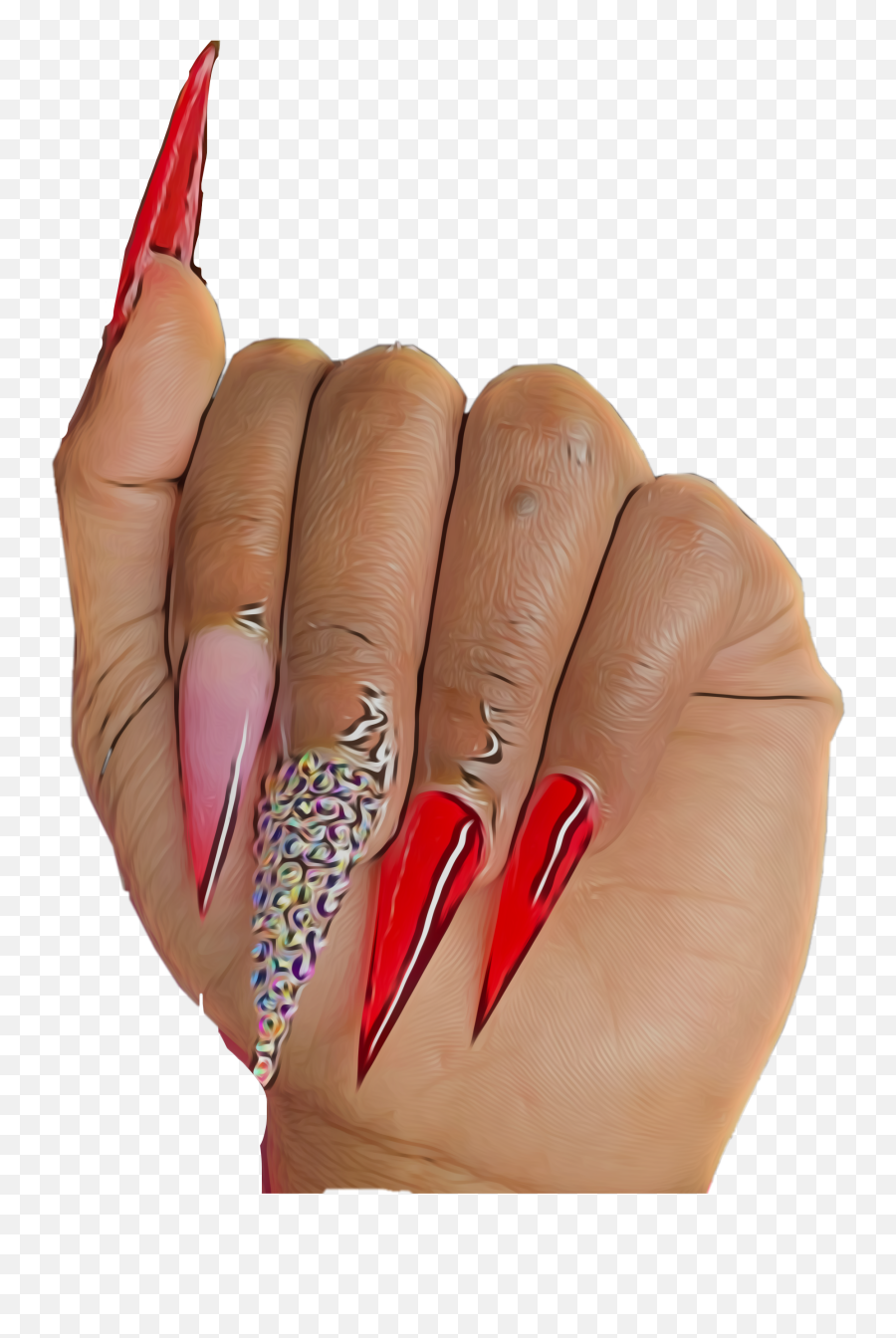 The Most Edited Rednails Picsart - Picsart Nails Emoji,Nail Emoji Bag